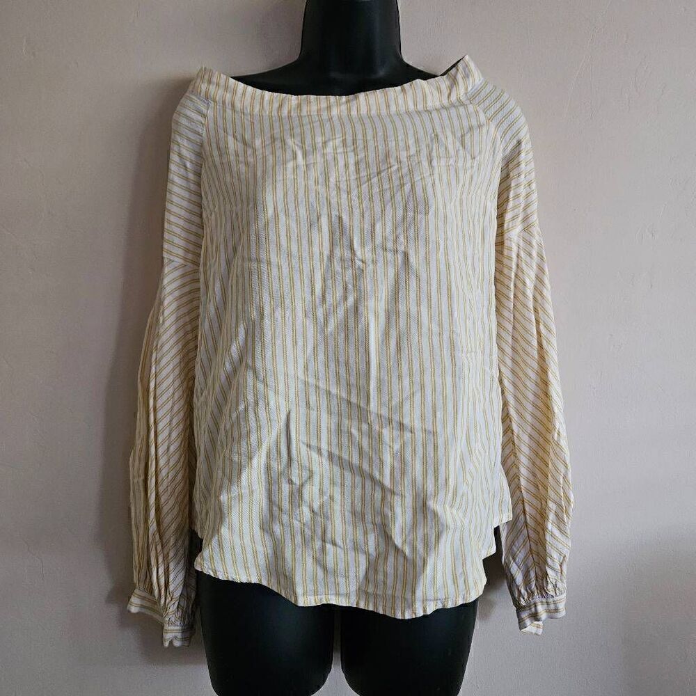 Maeve Striped Long Sleeved Blouse